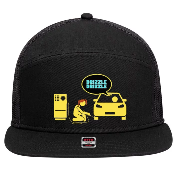 Drizzle Drizzle 7 Panel Mesh Trucker Snapback Hat