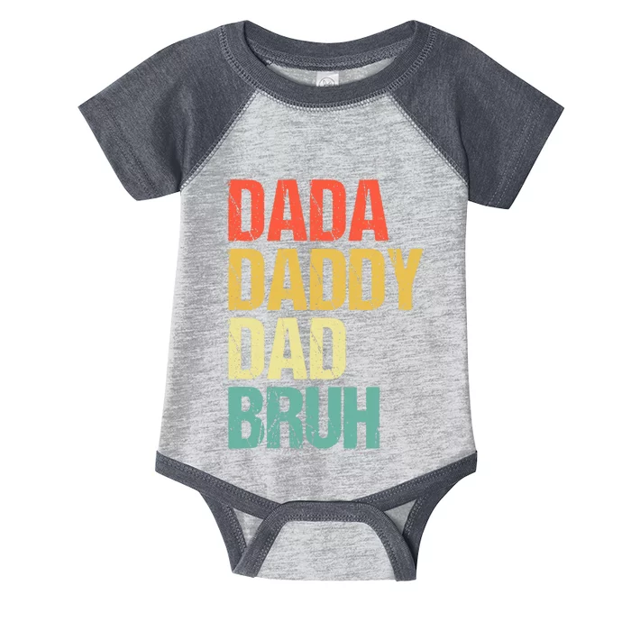 Dada Daddy Dad Bruh Infant Baby Jersey Bodysuit