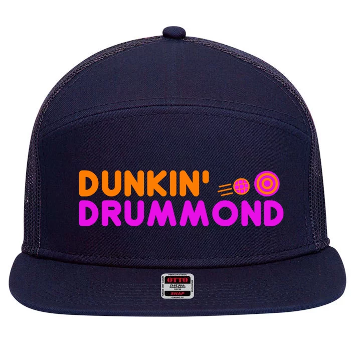 Dunkin Drummond 7 Panel Mesh Trucker Snapback Hat