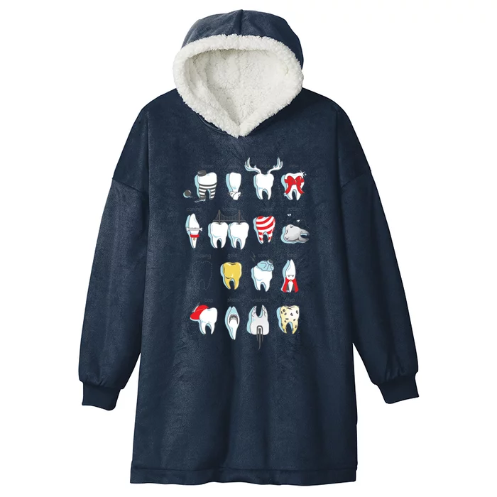 Dental Definitions Hooded Wearable Blanket