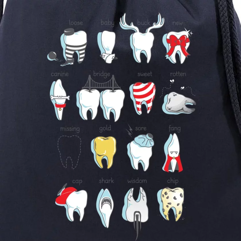 Dental Definitions Drawstring Bag