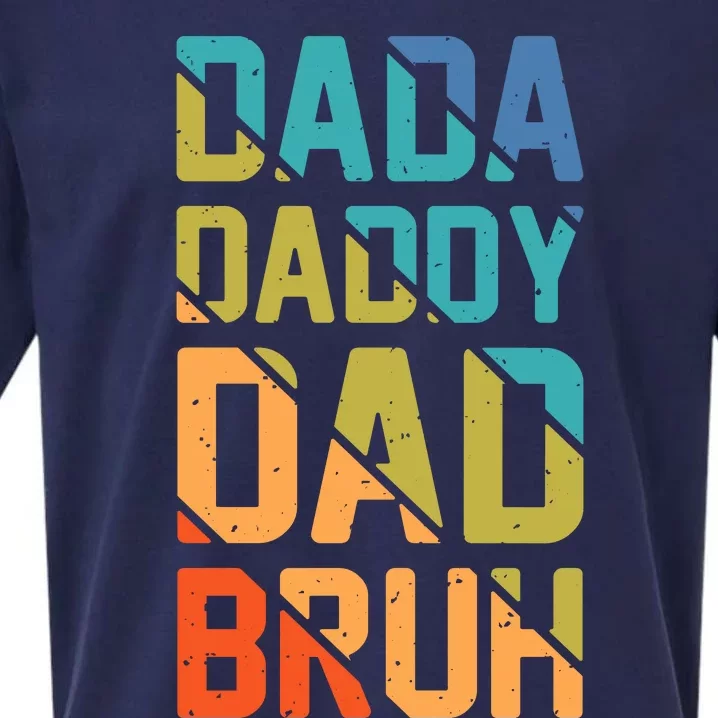 Dada Daddy Dad Bruh Funny T Sueded Cloud Jersey T-Shirt