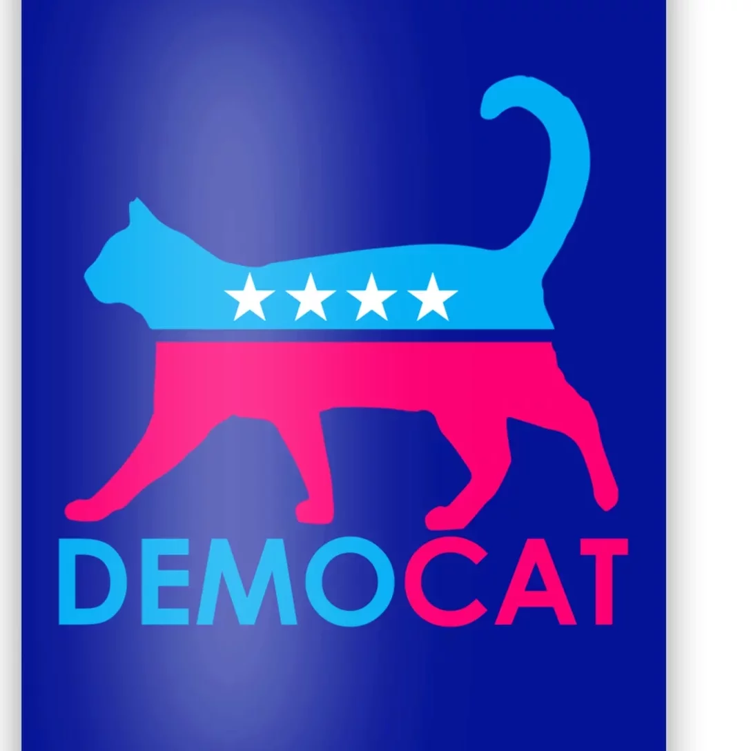 Democrat Democat Democat Cats For Kamala Cool Gift Poster