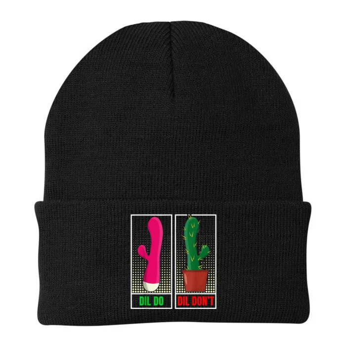 Dil Do Dil DonT Funny Inappropriate Knit Cap Winter Beanie