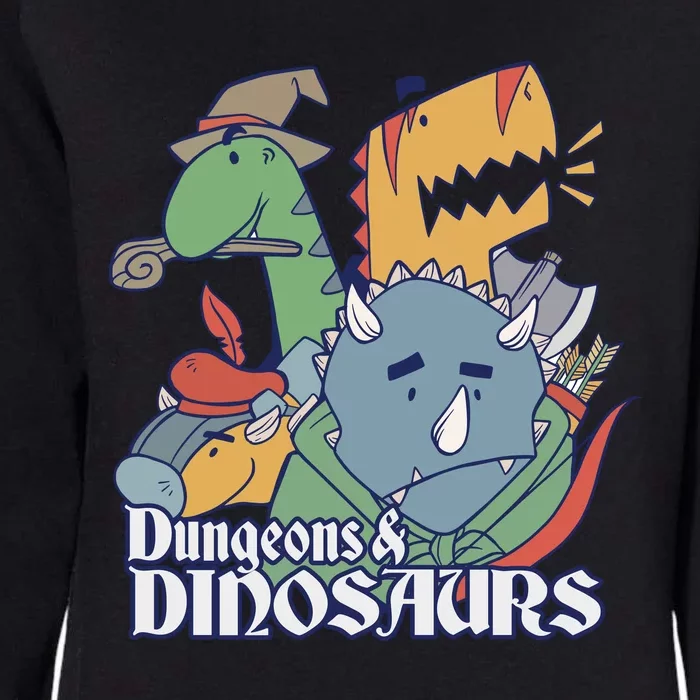 Dungeons & Dinosaurs Womens California Wash Sweatshirt