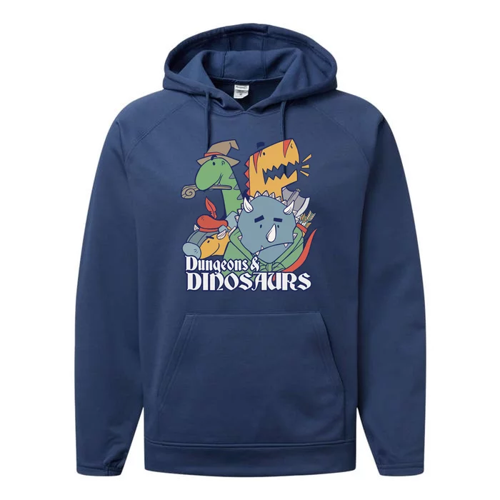 Dungeons & Dinosaurs Performance Fleece Hoodie