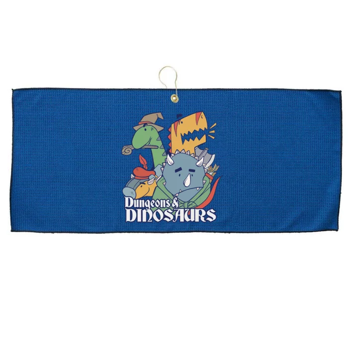 Dungeons & Dinosaurs Large Microfiber Waffle Golf Towel