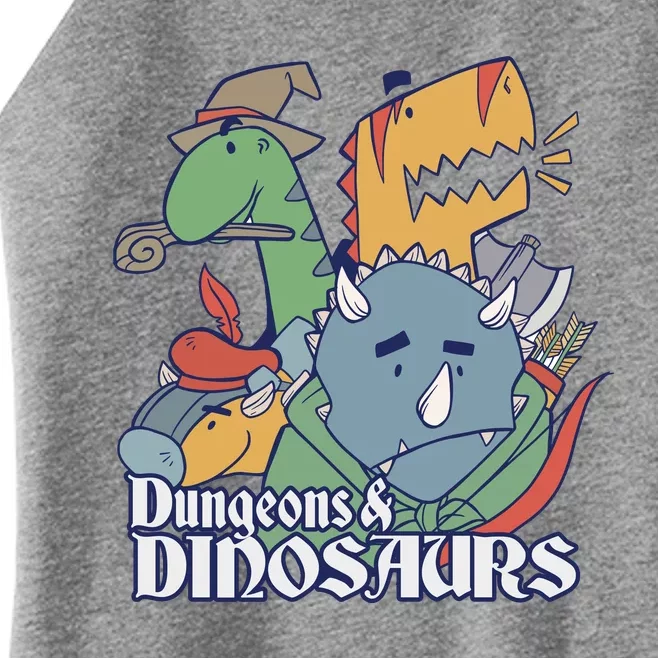 Dungeons & Dinosaurs Women’s Perfect Tri Rocker Tank