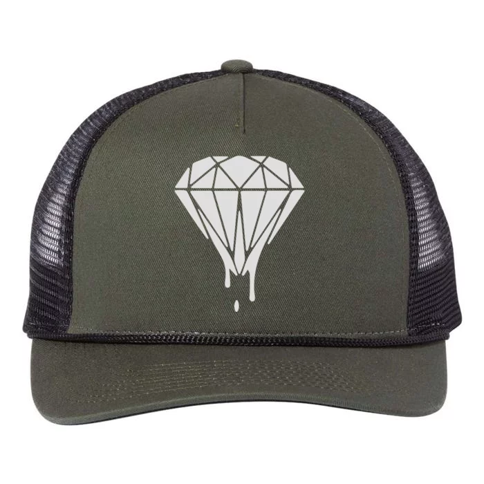 Dripping Diamond Retro Rope Trucker Hat Cap