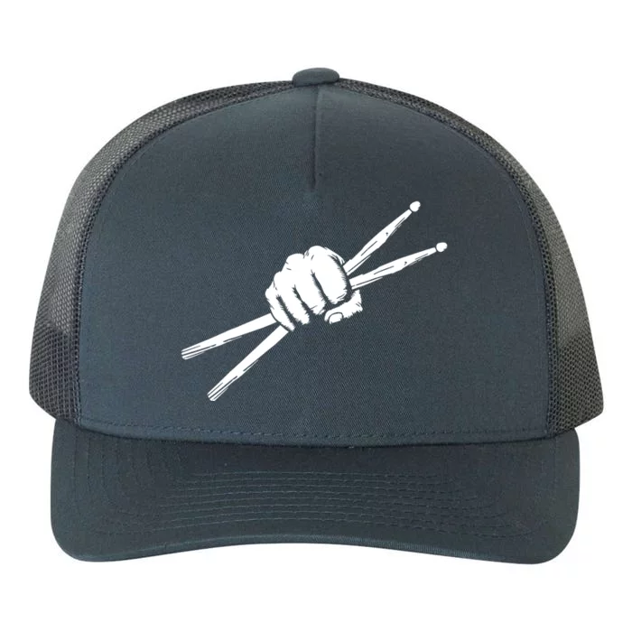 Drumsticks Drummer Drumset Drums Gift Yupoong Adult 5-Panel Trucker Hat