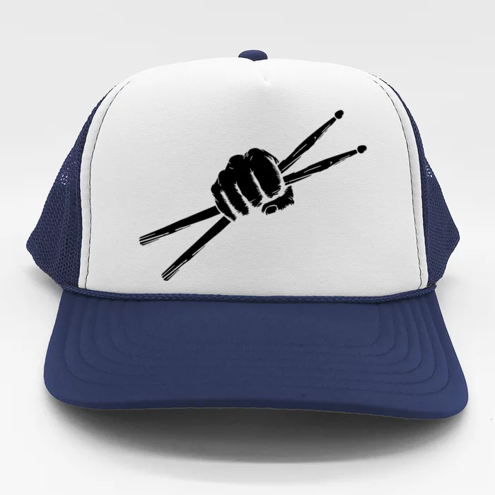 Drumsticks Drummer Drumset Drums Gift Trucker Hat