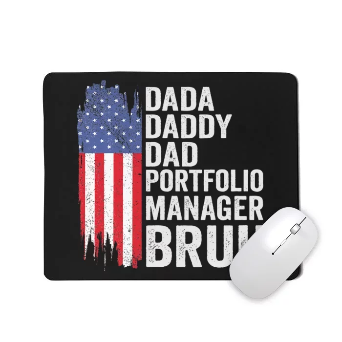 Dada Daddy Dad Portfolio Bruh Fathers Day 4th Of July Mousepad