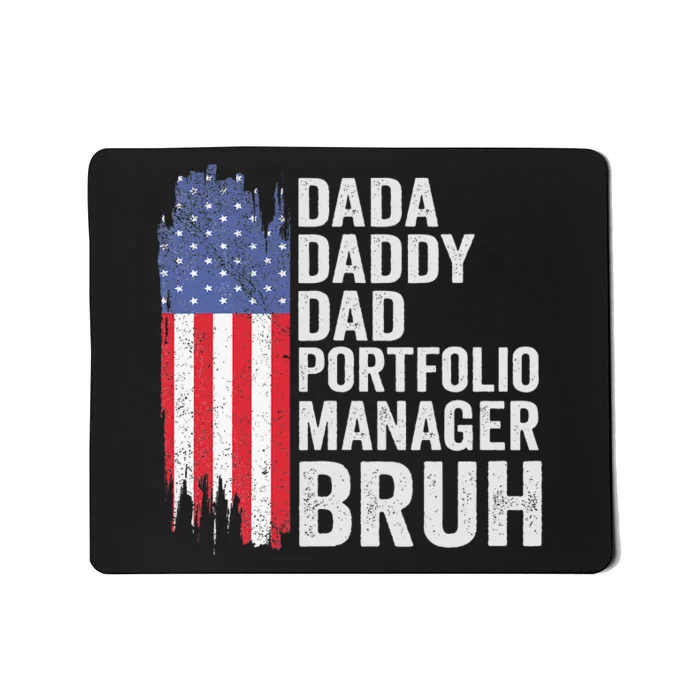 Dada Daddy Dad Portfolio Bruh Fathers Day 4th Of July Mousepad