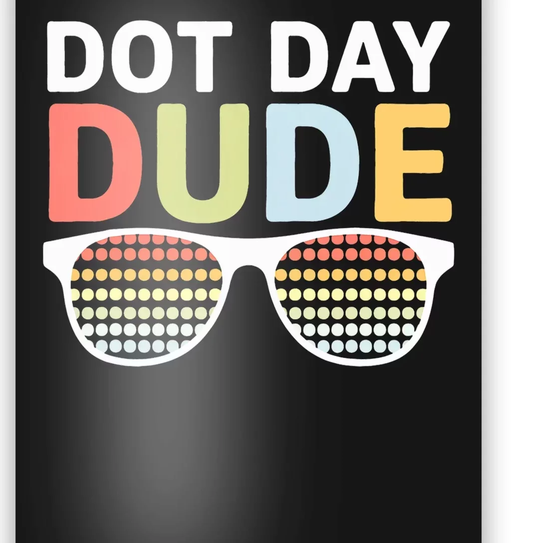 Dot Days Dotted Dude Glasses Poster