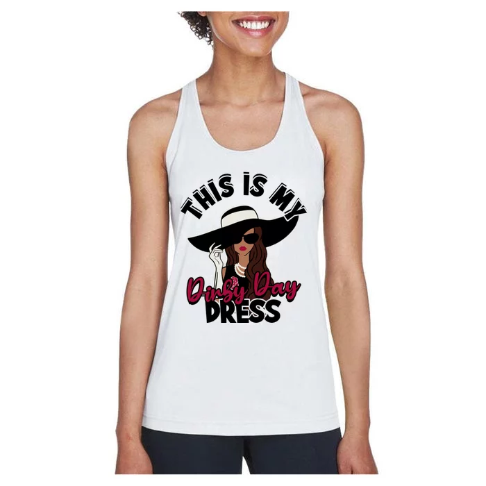 Derby Day Dresses This Is My Derby Day Dress Women's Racerback Tank