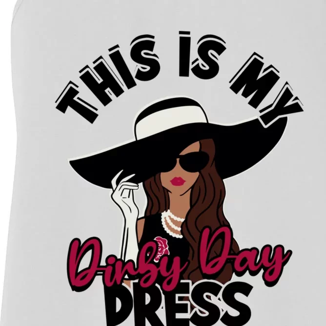 Derby Day Dresses This Is My Derby Day Dress Women's Racerback Tank