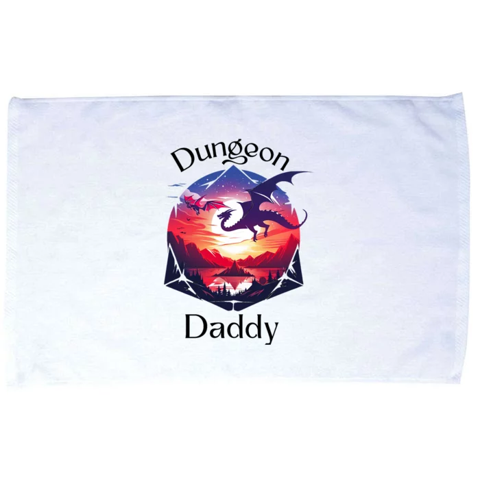 Dungeon Daddy Design For Ttrpg Lovers Microfiber Hand Towel