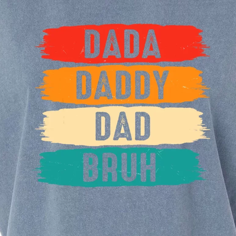 Dada Daddy Dad Bruh Garment-Dyed Women's Muscle Tee