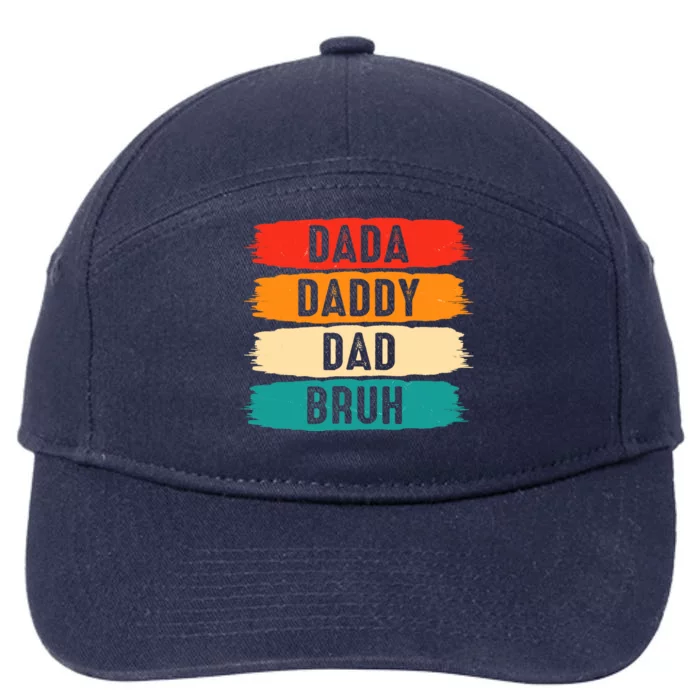 Dada Daddy Dad Bruh 7-Panel Snapback Hat