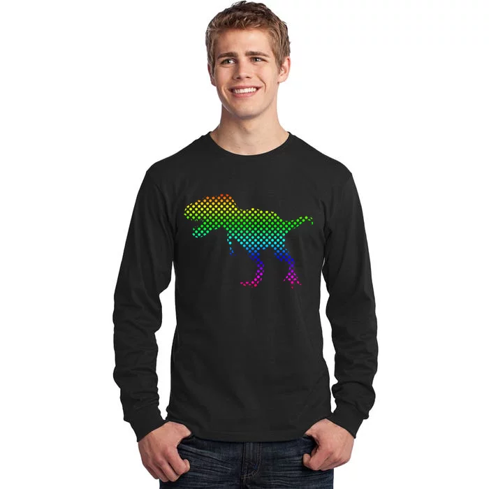 Dot Day Dinosaur TRex Tall Long Sleeve T-Shirt