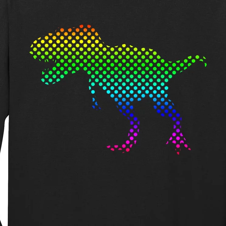 Dot Day Dinosaur TRex Tall Long Sleeve T-Shirt