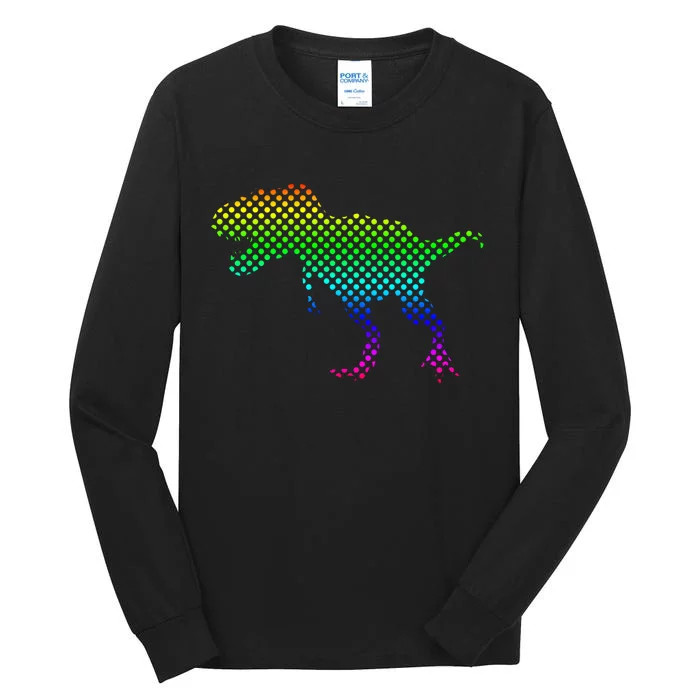 Dot Day Dinosaur TRex Tall Long Sleeve T-Shirt