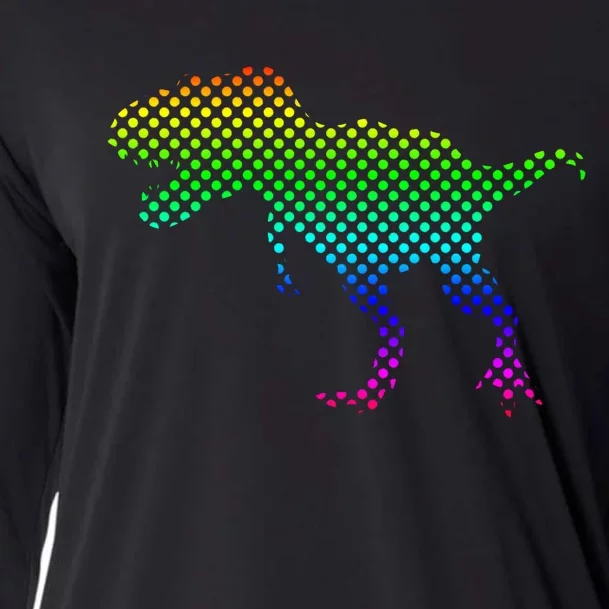 Dot Day Dinosaur TRex Cooling Performance Long Sleeve Crew