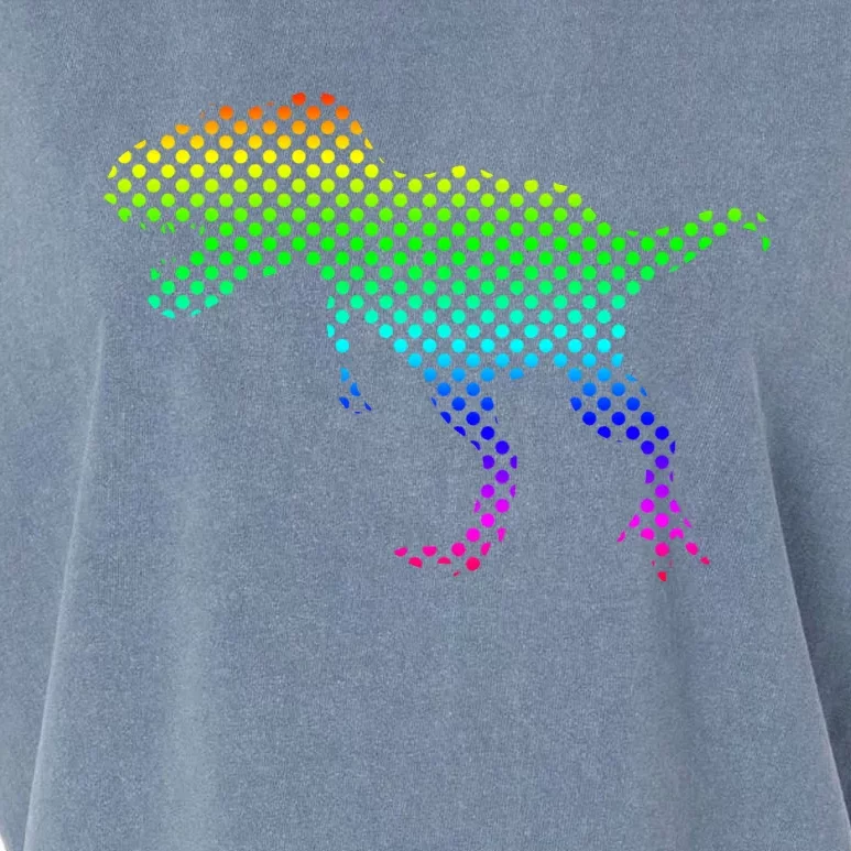 Dot Day Dinosaur TRex Garment-Dyed Women's Muscle Tee