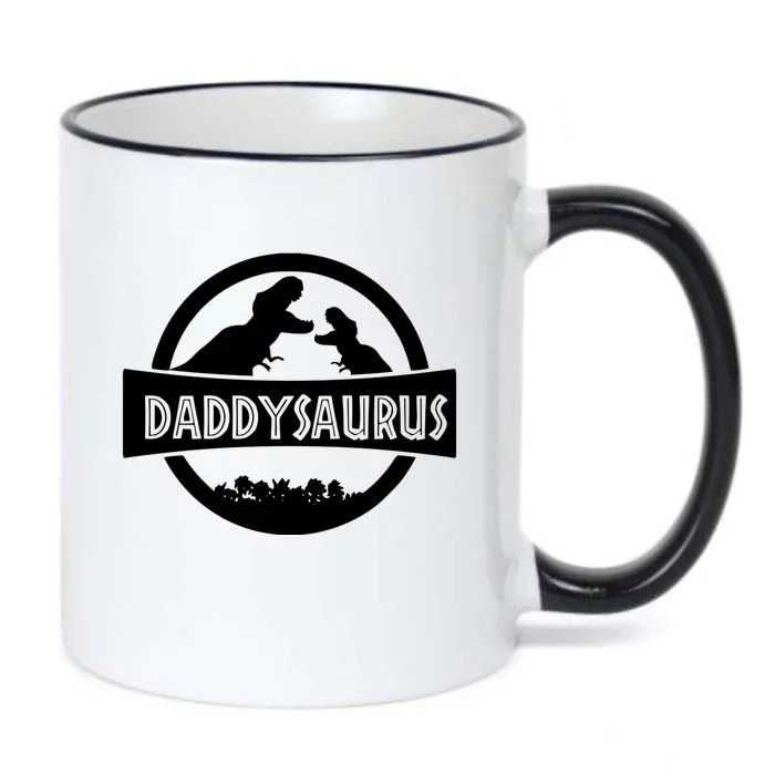 Daddy Dinosaur Daddysaurus Black Color Changing Mug