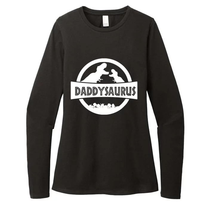 Daddy Dinosaur Daddysaurus Womens CVC Long Sleeve Shirt