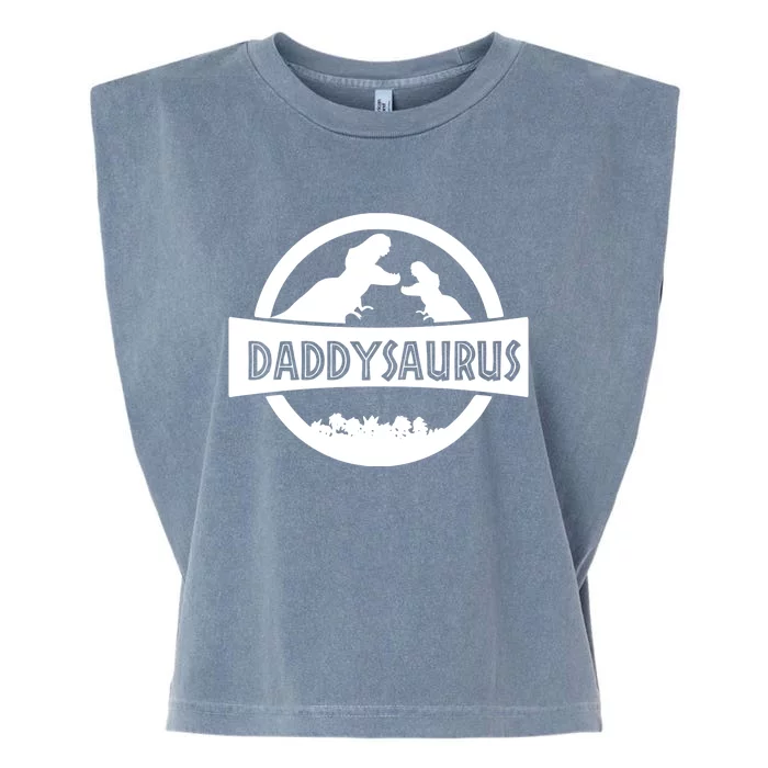 Daddy Dinosaur Daddysaurus Garment-Dyed Women's Muscle Tee