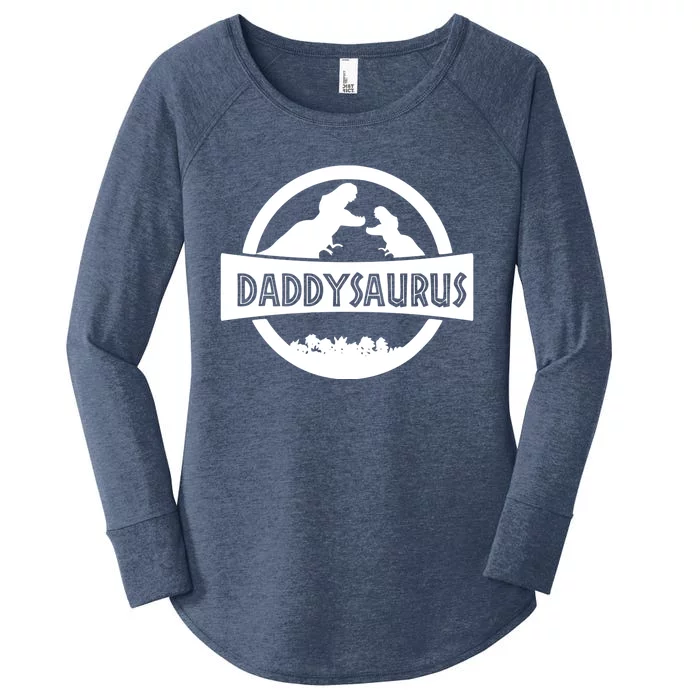 Daddy Dinosaur Daddysaurus Women's Perfect Tri Tunic Long Sleeve Shirt