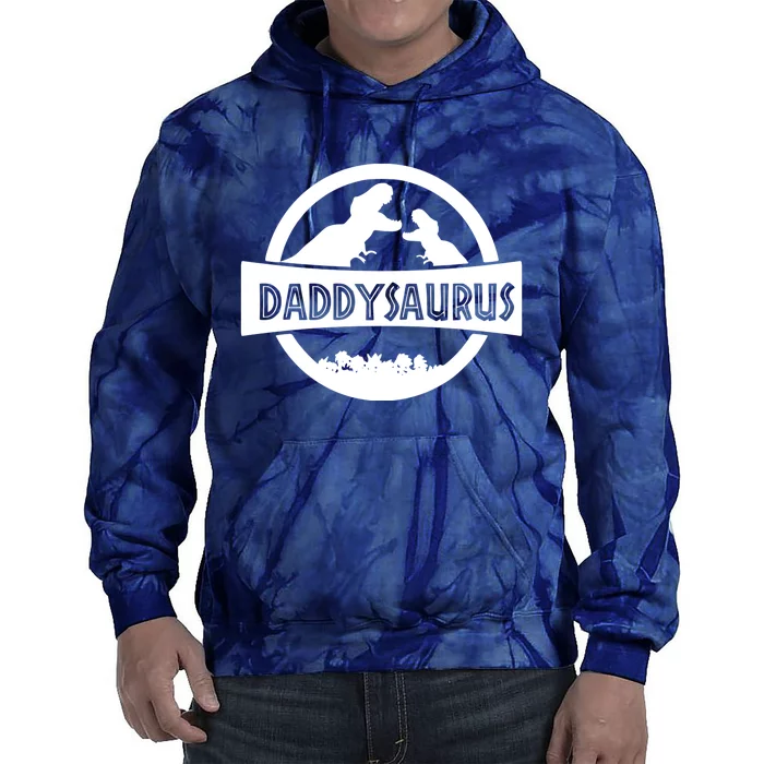 Daddy Dinosaur Daddysaurus Tie Dye Hoodie