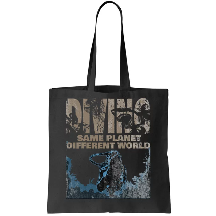 Diver Diving Tote Bag