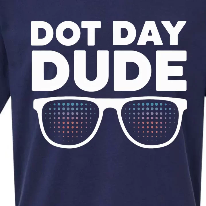 Dot Day Dotted Dude Glasses Sueded Cloud Jersey T-Shirt