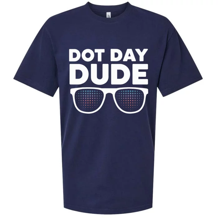 Dot Day Dotted Dude Glasses Sueded Cloud Jersey T-Shirt