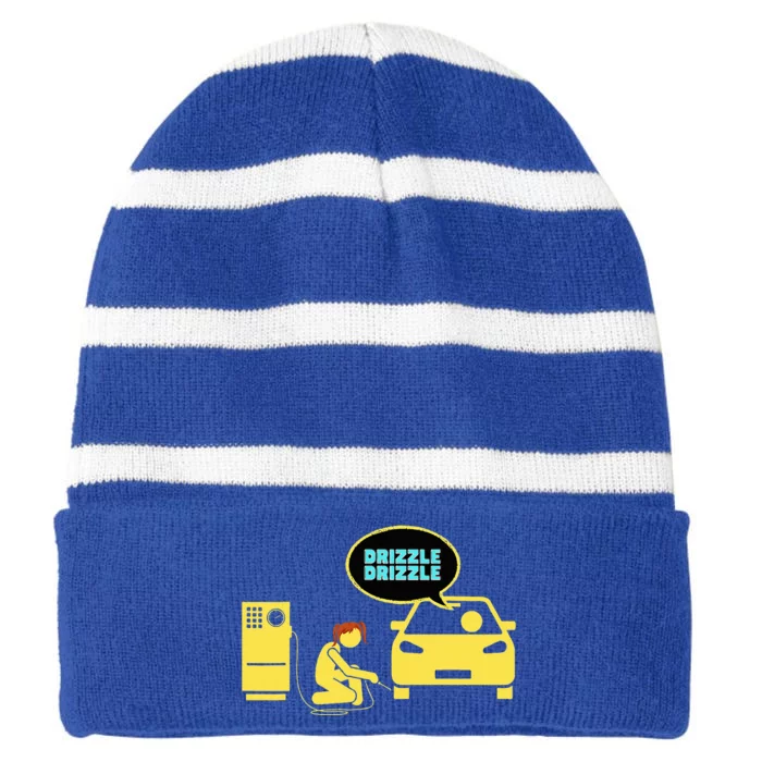 Drizzle Drizzle Striped Beanie with Solid Band