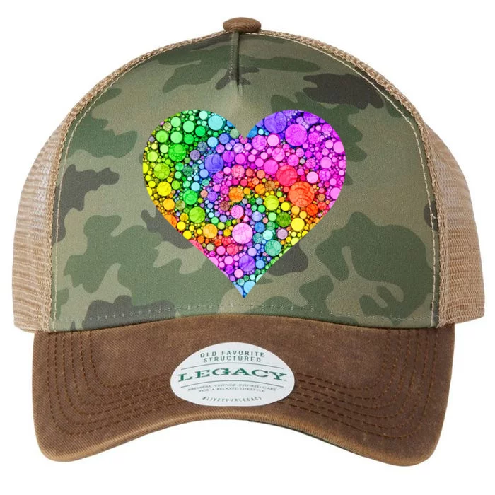 Dot Day Dotted Colorful Heart Of Dots Legacy Tie Dye Trucker Hat