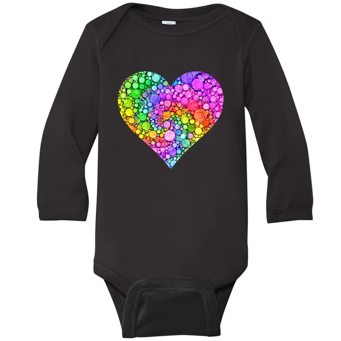 Dot Day Dotted Colorful Heart Of Dots Baby Long Sleeve Bodysuit