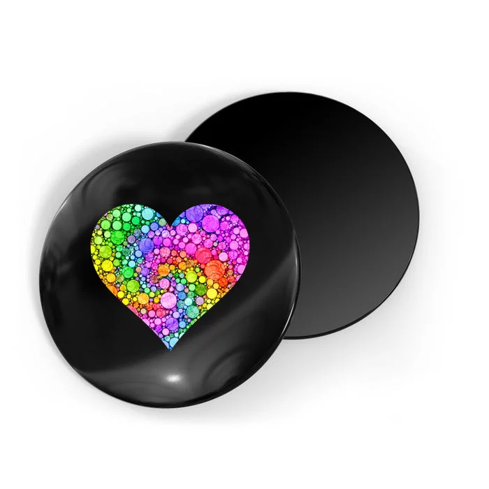 Dot Day Dotted Colorful Heart Of Dots Magnet