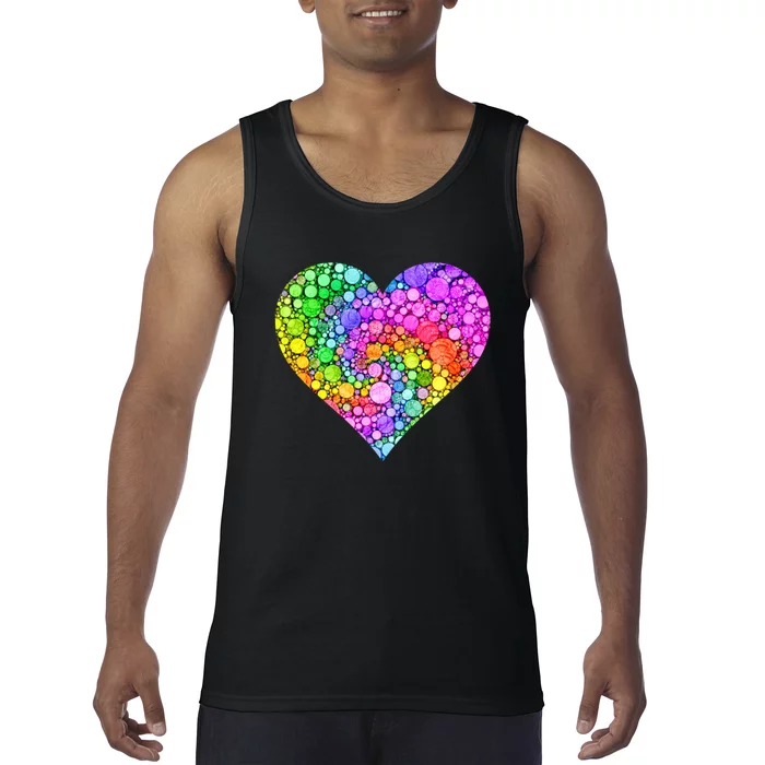 Dot Day Dotted Colorful Heart Of Dots Tank Top