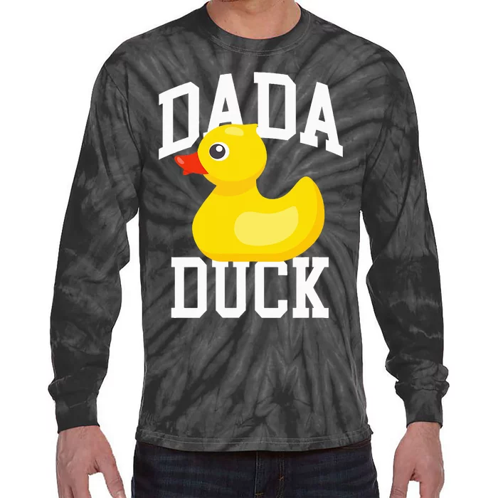 Dada Duck Duck Papa Gift for Duck Love Tie-Dye Long Sleeve Shirt