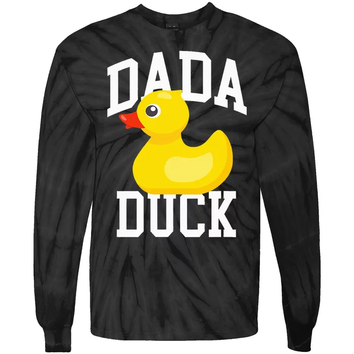 Dada Duck Duck Papa Gift for Duck Love Tie-Dye Long Sleeve Shirt