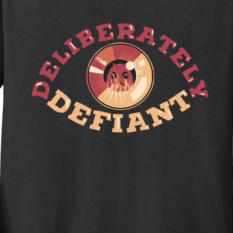 Deliberately Defiant Kids Long Sleeve Shirt