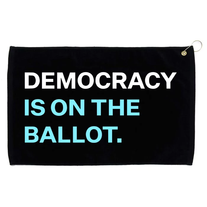 Democracy Docket Democracy Is On The Ballot Grommeted Golf Towel