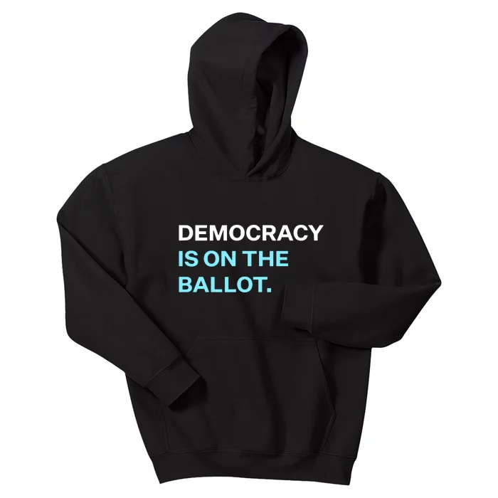 Democracy Docket Democracy Is On The Ballot Kids Hoodie