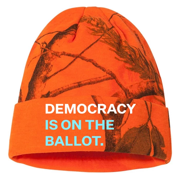 Democracy Docket Democracy Is On The Ballot Kati - 12in Camo Beanie