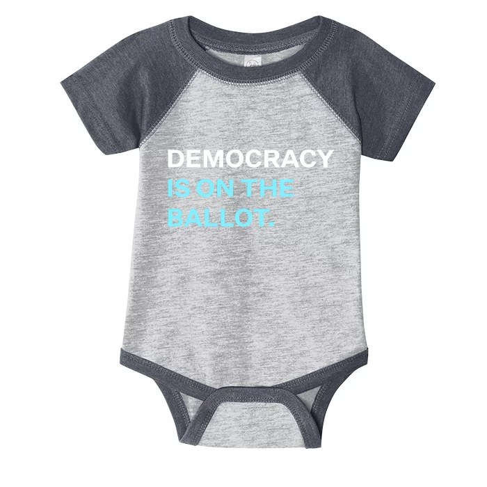 Democracy Docket Democracy Is On The Ballot Infant Baby Jersey Bodysuit