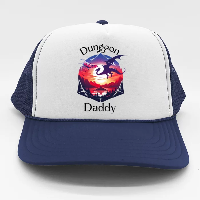 Dungeon Daddy Design For Ttrpg Lovers Trucker Hat