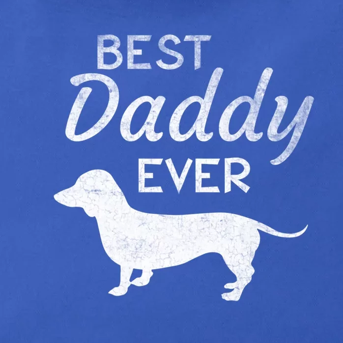 Dachshund Daddy Dad Dog Lover Fathers Day Funny Gift Zip Tote Bag